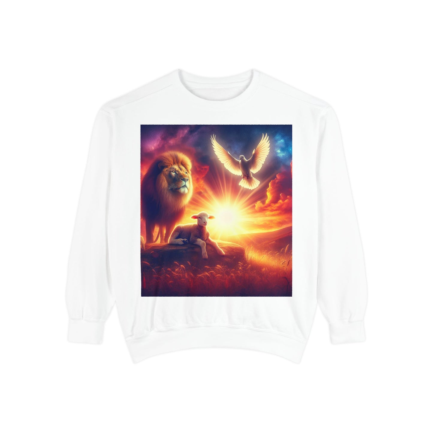 Lamb, Lion & Dove Garment-Dyed Sweatshirt