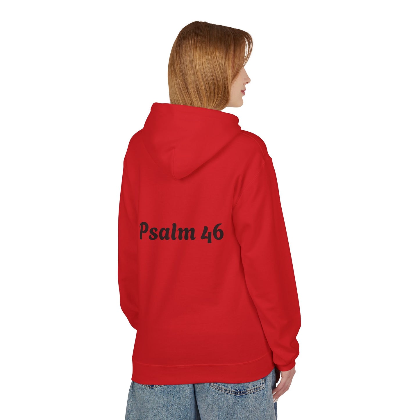 Religious Hoodie - God is with Her Midweight Softstyle Fleece Hoodie