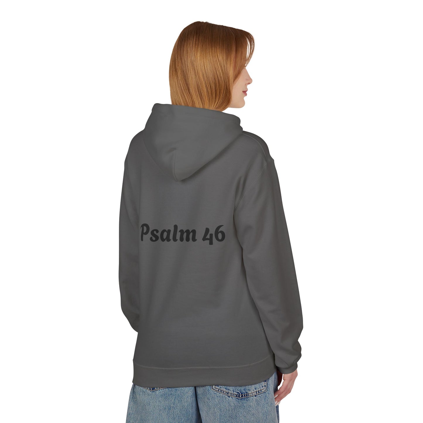 Religious Hoodie - God is with Her Midweight Softstyle Fleece Hoodie