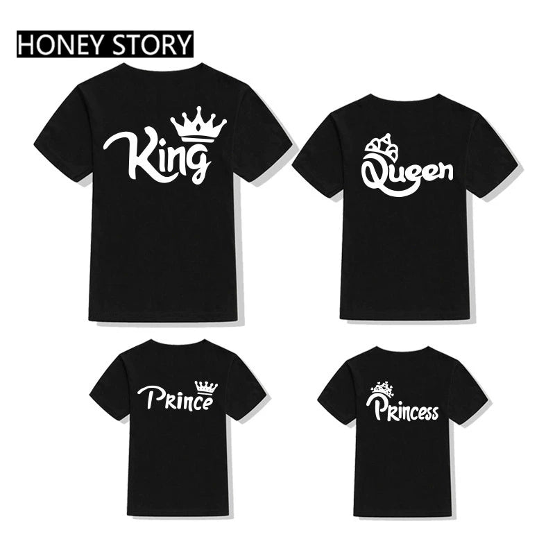 Parent-Child Clothes with Letter Print