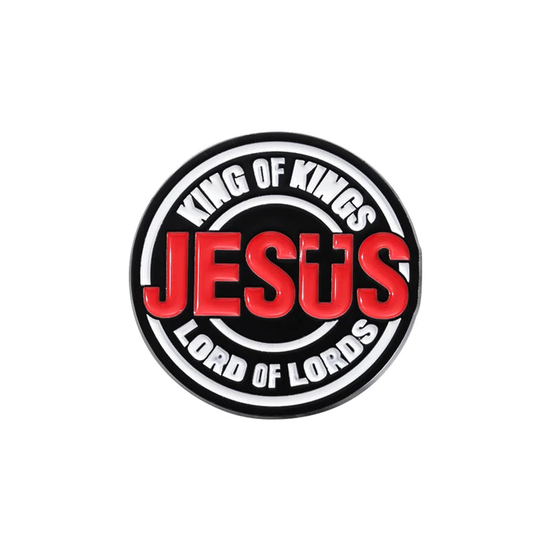 Jesus Club Enamel Pin Jesus Has My Back Emblems Religion Brooches Lapel Badge Jewelry Gifts For Christian