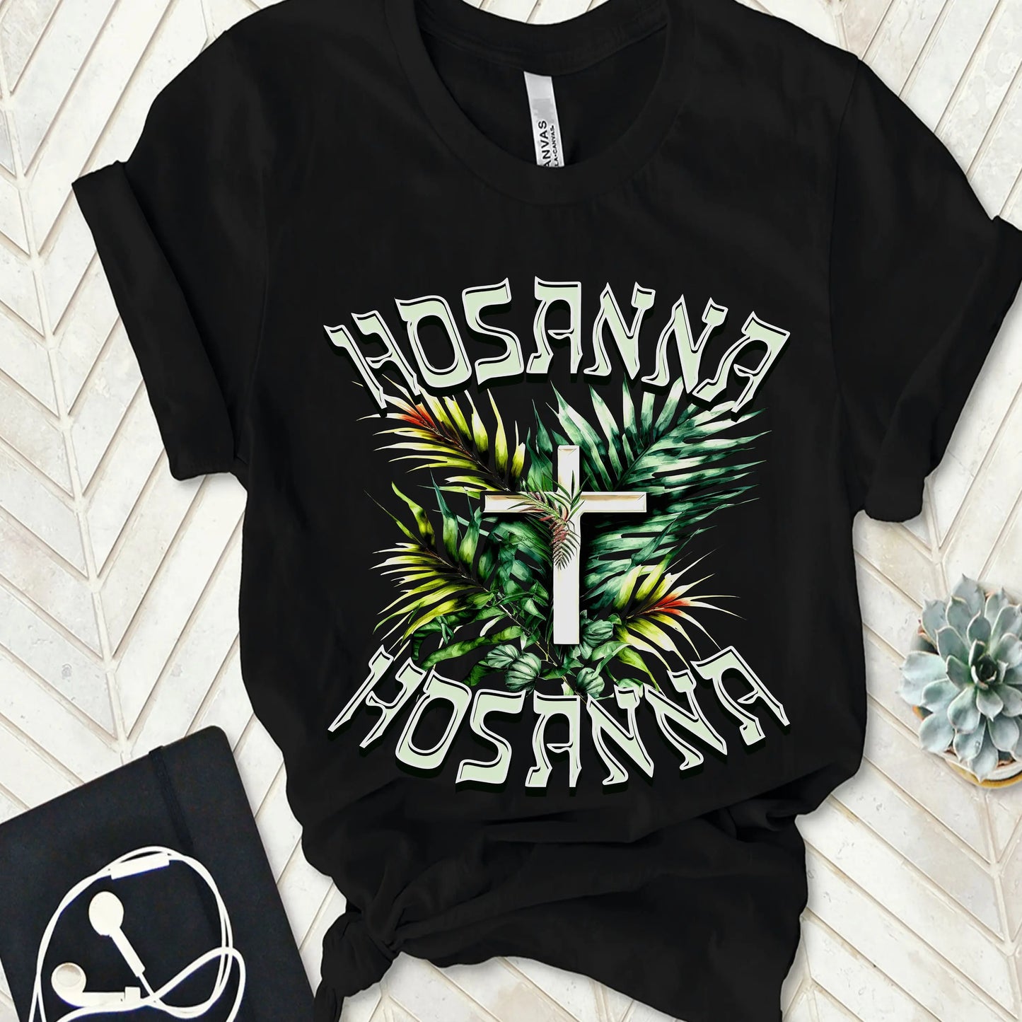 Palm Sunday Hosanna Holy Week Christian Easter Gift Jesus in the Highest Joy Praise Savior T Shirt