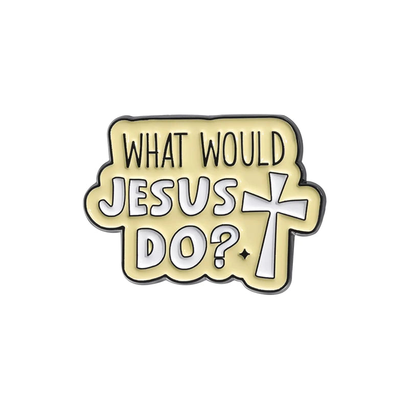 Jesus Club Enamel Pin Jesus Has My Back Emblems Religion Brooches Lapel Badge Jewelry Gifts For Christian