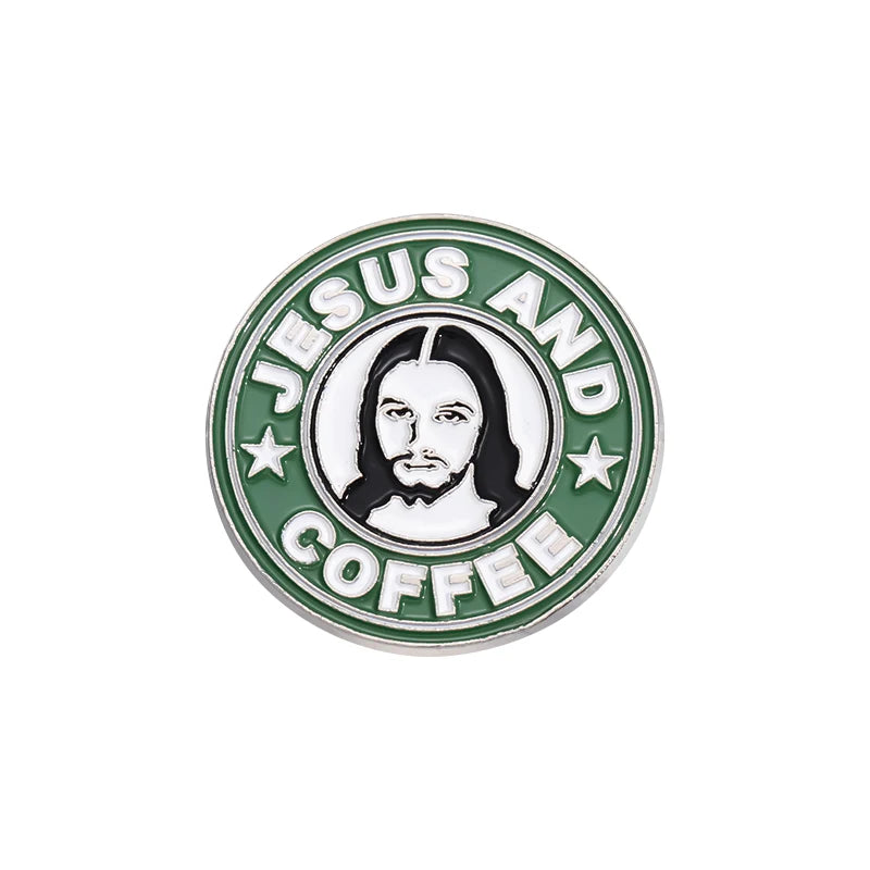 Jesus Club Enamel Pin Jesus Has My Back Emblems Religion Brooches Lapel Badge Jewelry Gifts For Christian