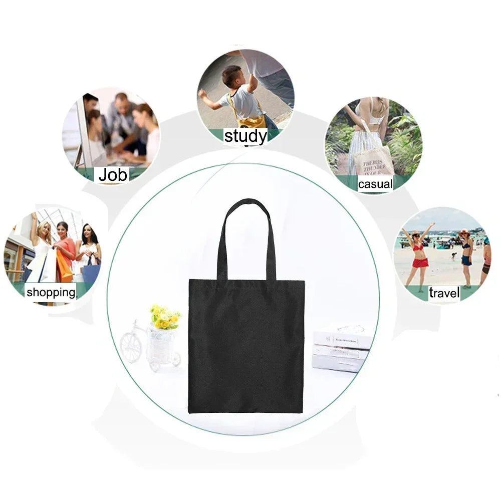 Faith Print Shopping Bag Tote Handbag Shopper Recycle Bag Reusable Tote Jesus Fashion Casual Handbag Purse Travel Beach Totes