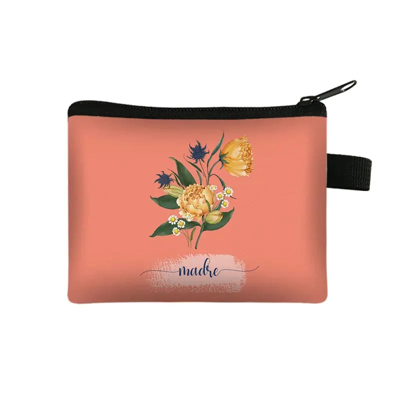 Bible Verse in Spanish Wallet Women Coin Purse Christian Gift Con Dios Todo Es Posible Money Bag Dios Es Amor Small Purses