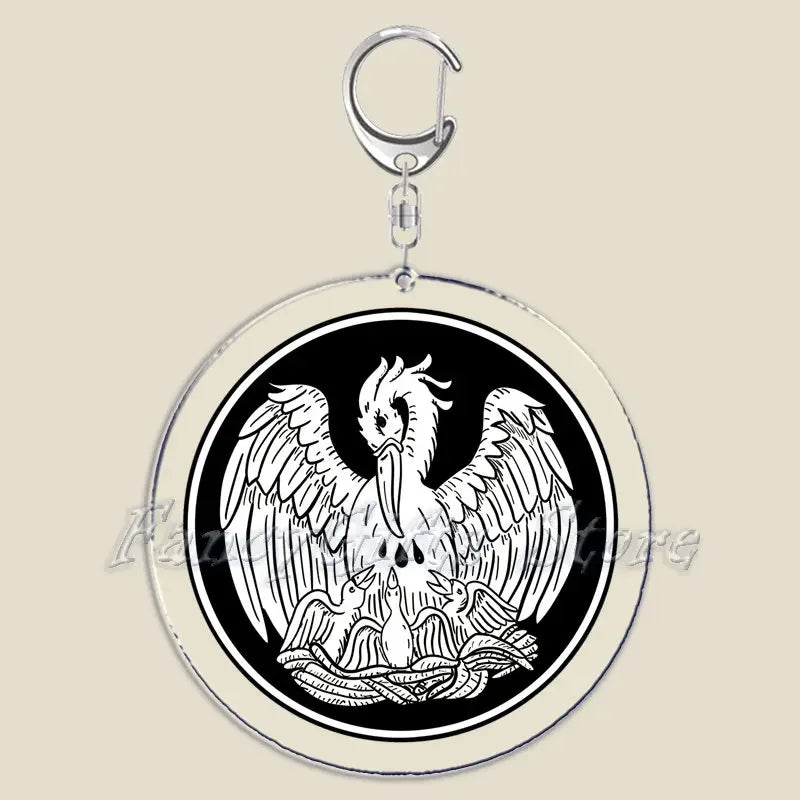 Orthodox Jesus Icon Keychain Christian God Cross Double Sided Keyring Chain Key Ring Chains for Bag Pendant Aaccessories Gift