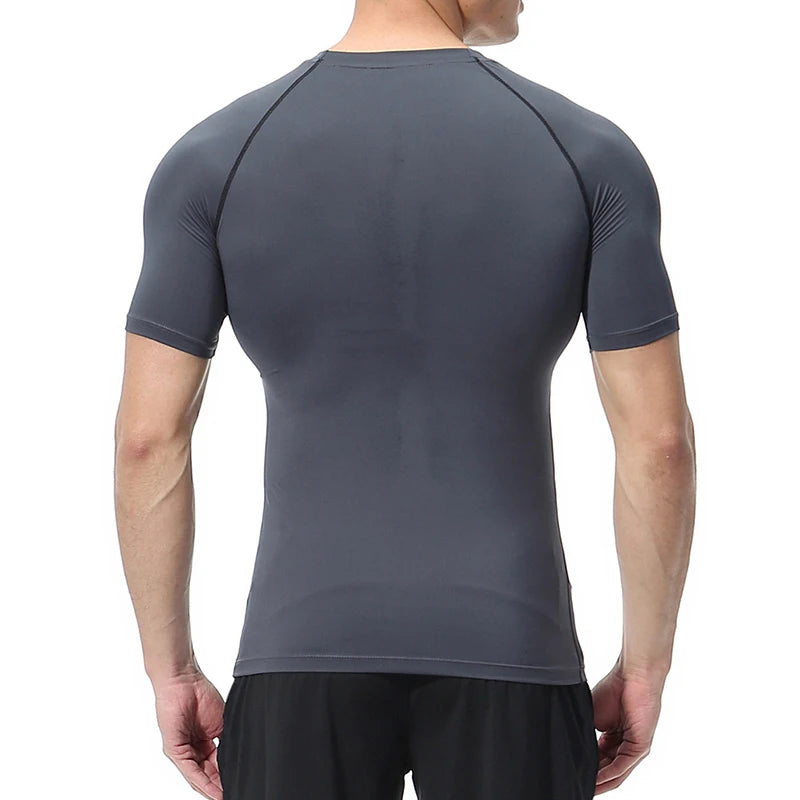 Cross Print Compression Shirt for Men Christian Athletic Tshirt Tees Tops Gym Workout Running Baselayers Undershirts Rash Guard