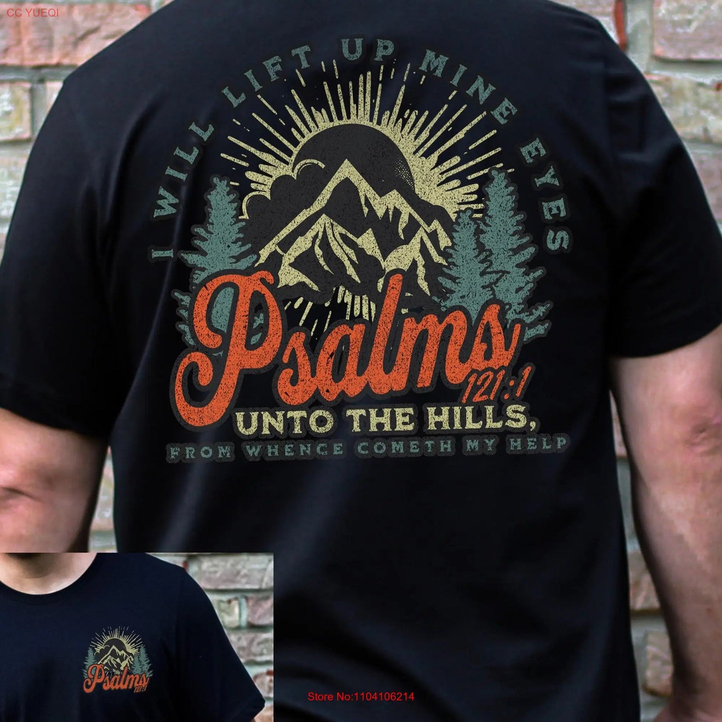 Men's Christian T Shirt Religious Bible Verse KJV Faith Based Apparel Idea for Dad Clothing Scripture
