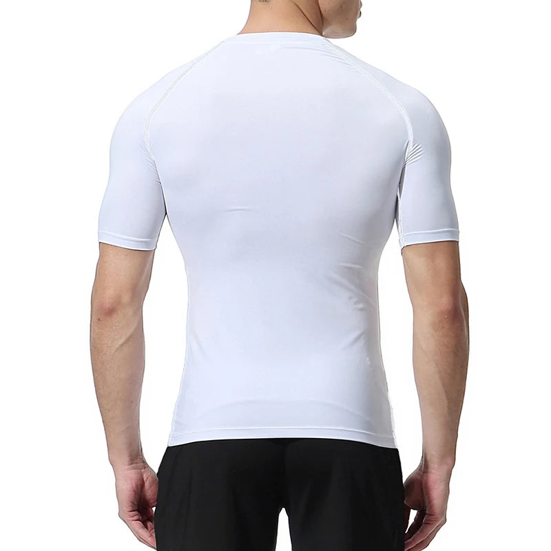 Cross Print Compression Shirt for Men Christian Athletic Tshirt Tees Tops Gym Workout Running Baselayers Undershirts Rash Guard