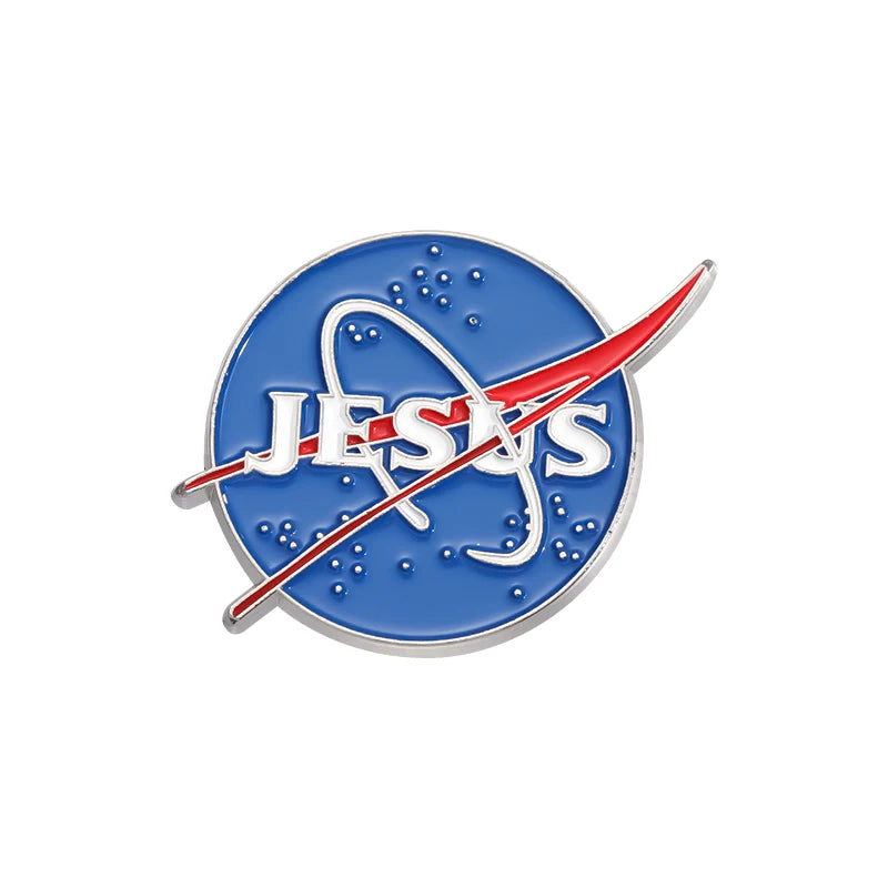 Jesus Club Enamel Pin Jesus Has My Back Emblems Religion Brooches Lapel Badge Jewelry Gifts For Christian