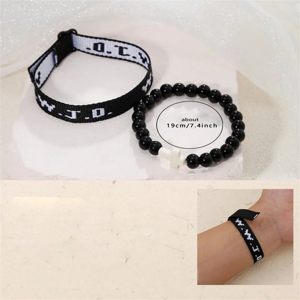 2pc what would jesus do wwjd bracelets pack hwlf w.w.j.d bracelet he would love first elevated faith christian cross gifts