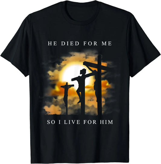 Christian Bible Verse - Jesus Died for Me T-Shirt  Mens T Shirts  Streetwear  Camisetas
