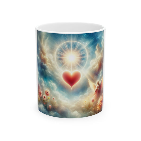 Heart Coffee Mug, Ceramic Mug (11oz, 15oz)