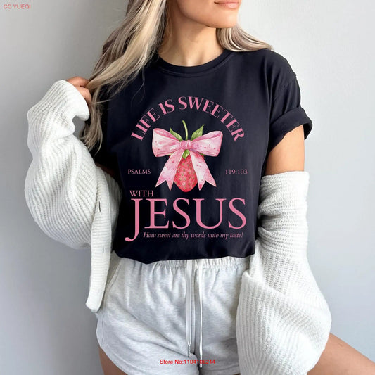 Coquette Aesthetic Christian T Shirt for Women Idea Wife Faith Based Her Religious Apparel Womens Clothing Bible Verse KJV